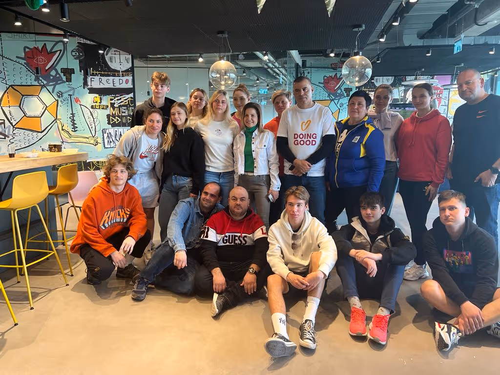 The Ukrainian fencing team